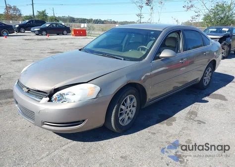 2007 Chevrolet Impala Police from USA, damaged, VIN 2G1WS58R079382849
